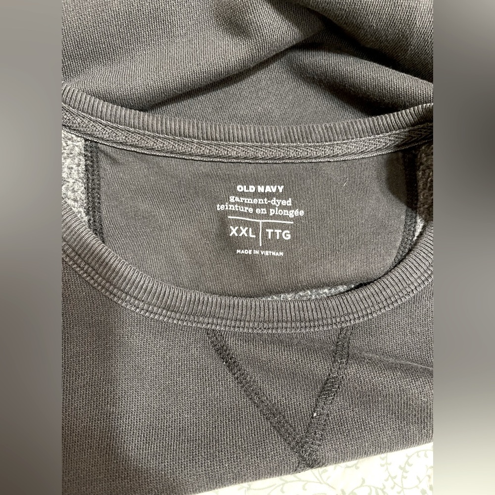 Gender Neutral Distressed Black Sweat Shirt